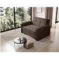 Folding armchair Elaine Poco 22, dark brown, H84x109x102cm