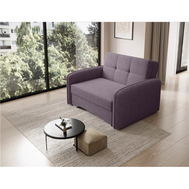 Folding armchair Elaine Poco 41, purple, H84x109x102cm
