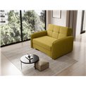 Folding armchair Elaine Poco 50, yellow, H84x109x102cm