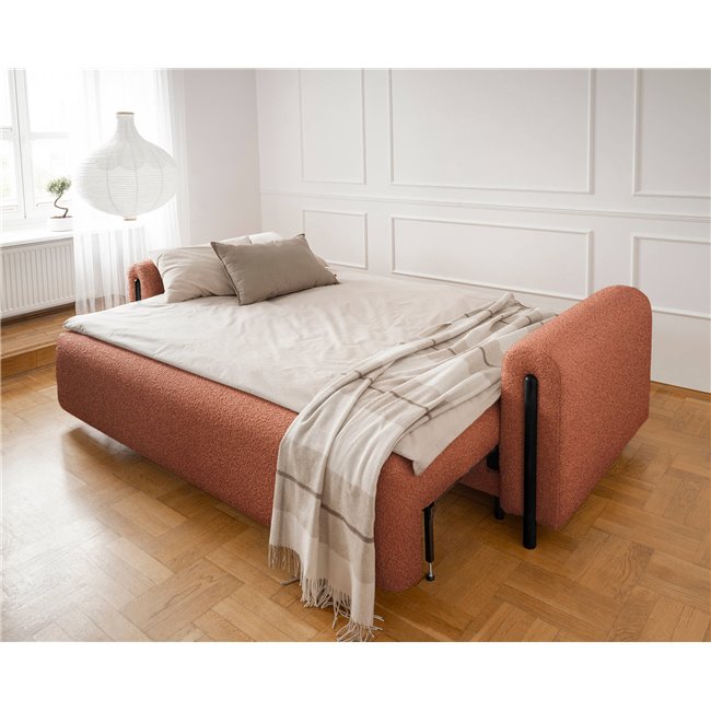 Диван-кровать Elcadova Black, раздвижной, Jaffray 30, коричневый, H97x97x244см