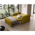 Folding armchair Elaine Poco 50, yellow, H84x109x102cm