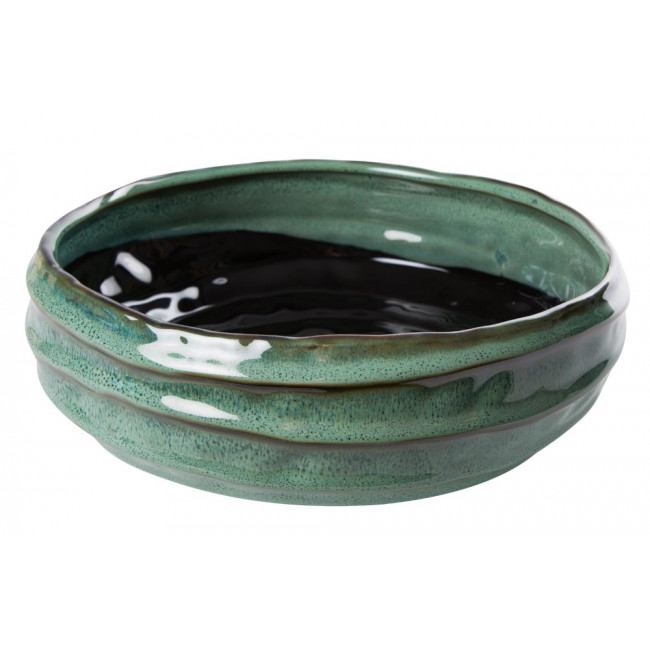 Decorative bowl Greiton, green, H8cm D24cm