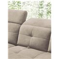 Corner sofa Elinferne L, sleeping function, Raquel 20, beige, H107x210x297cm