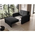 Folding armchair Elaine Poco 10, black, H84x109x102cm