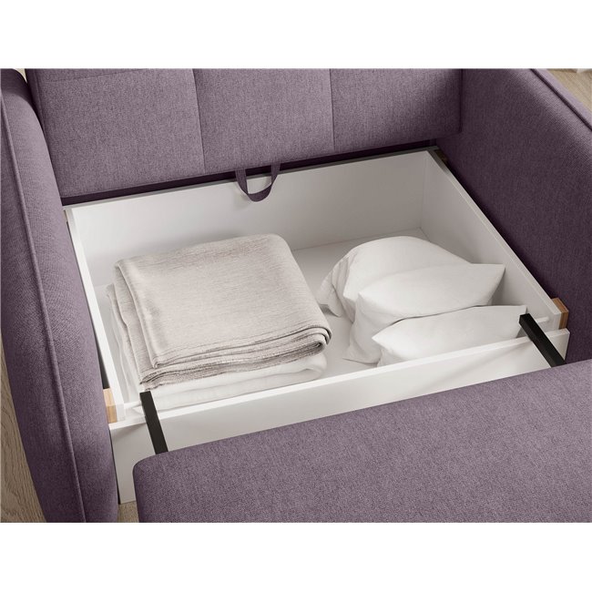 Folding armchair Elaine Poco 41, purple, H84x109x102cm