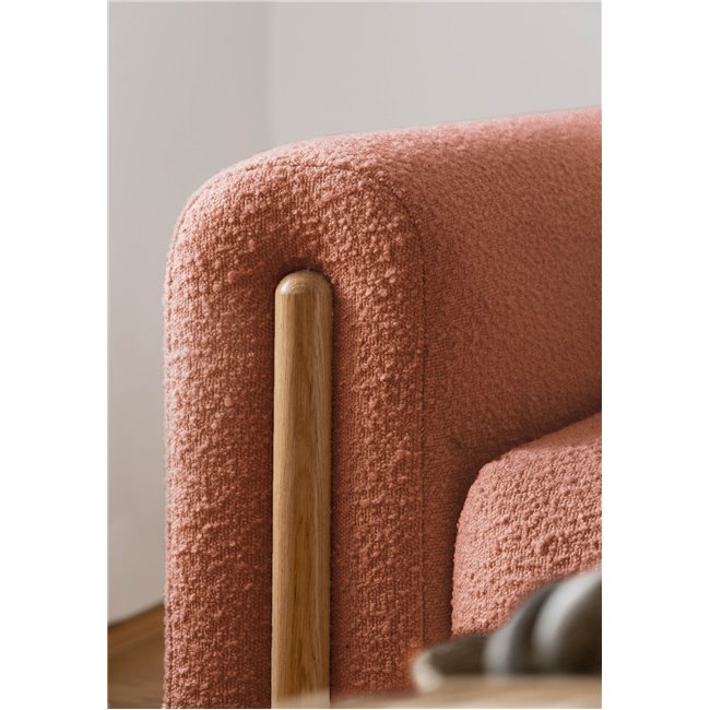 Диван-кровать Elcadova Oak, раздвижной, Jaffray 30, коричневый, H97x97x244см