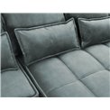 Corner sofa Elkampo R, sleeping function, Manhattan 38, velvet, green, H88x196x265cm