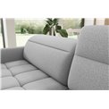 Corner sofa Elbare R, sleeping function, Royal 04, bouclé, grey, H100x160x208cm