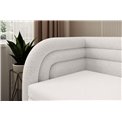 Sofa bed Elfabilo L, sleeping function, Royal 01, bouclé, white, H80x86x223cm