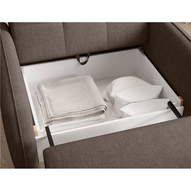 Folding armchair Elaine Poco 22, dark brown, H84x109x102cm