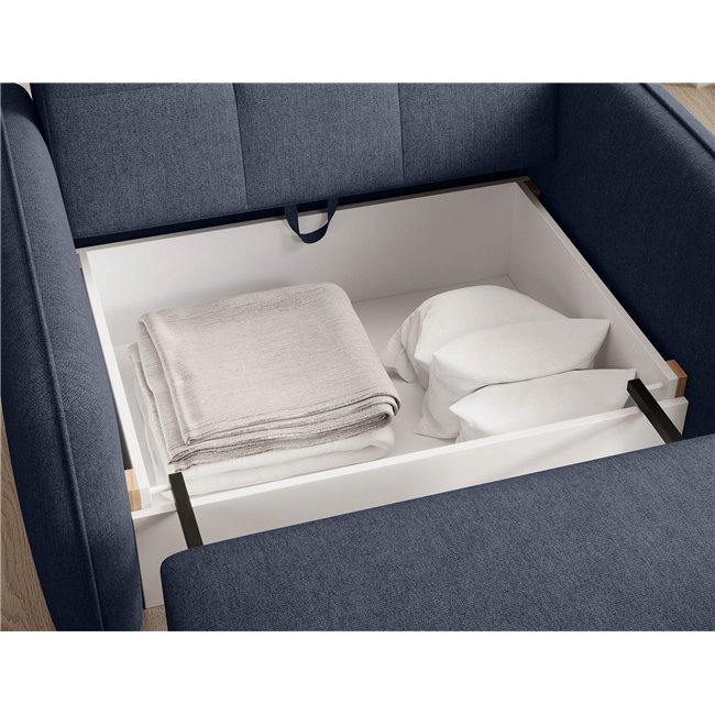 Folding armchair Elaine Poco 40, dark blue, H84x109x102cm