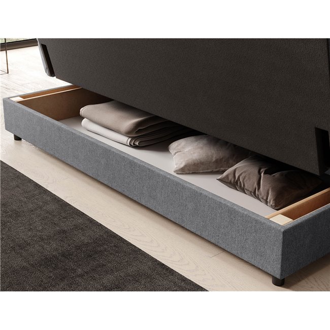 Sofa bed Elclareta, sleeping function, Poco 04,, grey, H96x95x197cm