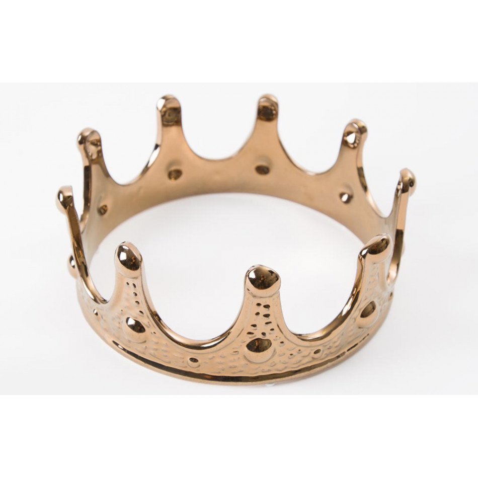 Decor Crown, gold colour, D21x8cm