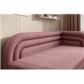 Sofa bed Elfabilo R, sleeping function, Touch 24, textured velvet, pink, H80x86x223cm