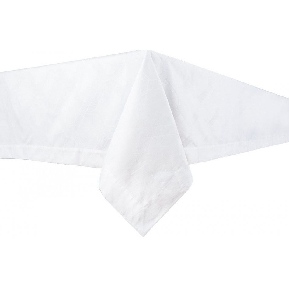 Tablecloth Chain, white, 150x280cm
