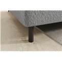 Corner sofa Elbare L, sleeping function, Royal 04, bouclé, grey, H100x160x208cm