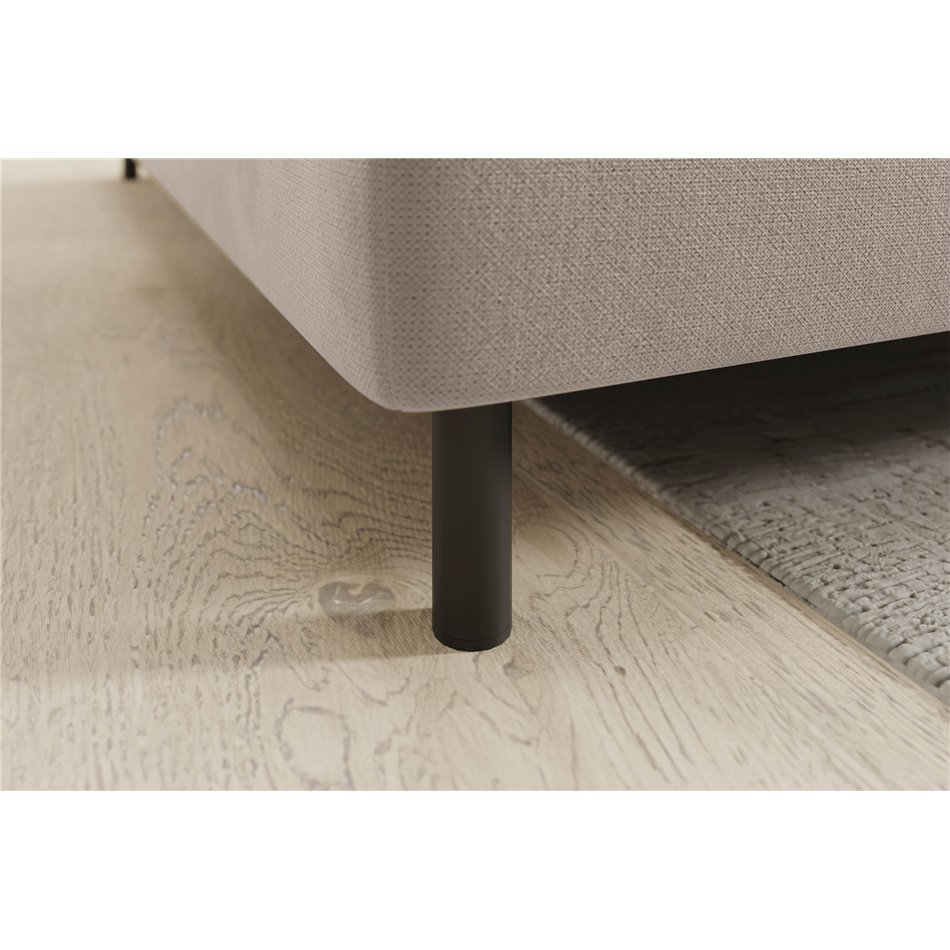 Corner sofa Elbare L, sleeping function, Sola 18, beige, H100x160x208cm