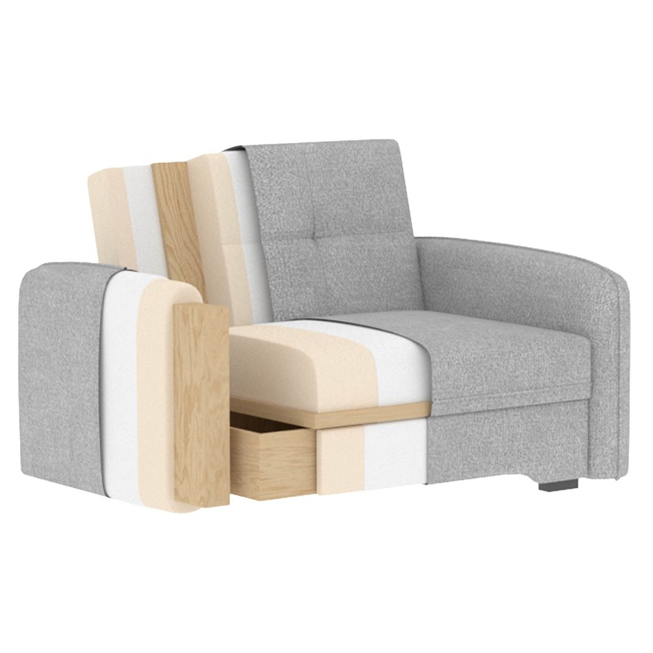 Folding armchair Elaine Poco 40, dark blue, H84x109x102cm