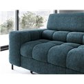 Corner sofa Elferucce R, sleeping function, Amore 40, bouclé, dark blue, H93x200x276cm