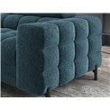 Corner sofa Elferucce L, sleeping function, Amore 40, bouclé, dark blue, H93x200x276cm