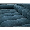Corner sofa Elferucce R, sleeping function, Amore 40, bouclé, dark blue, H93x200x276cm