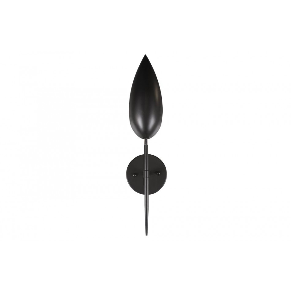 Светильник настенный Kalix, черный, E14 40W, H50cm D12cm