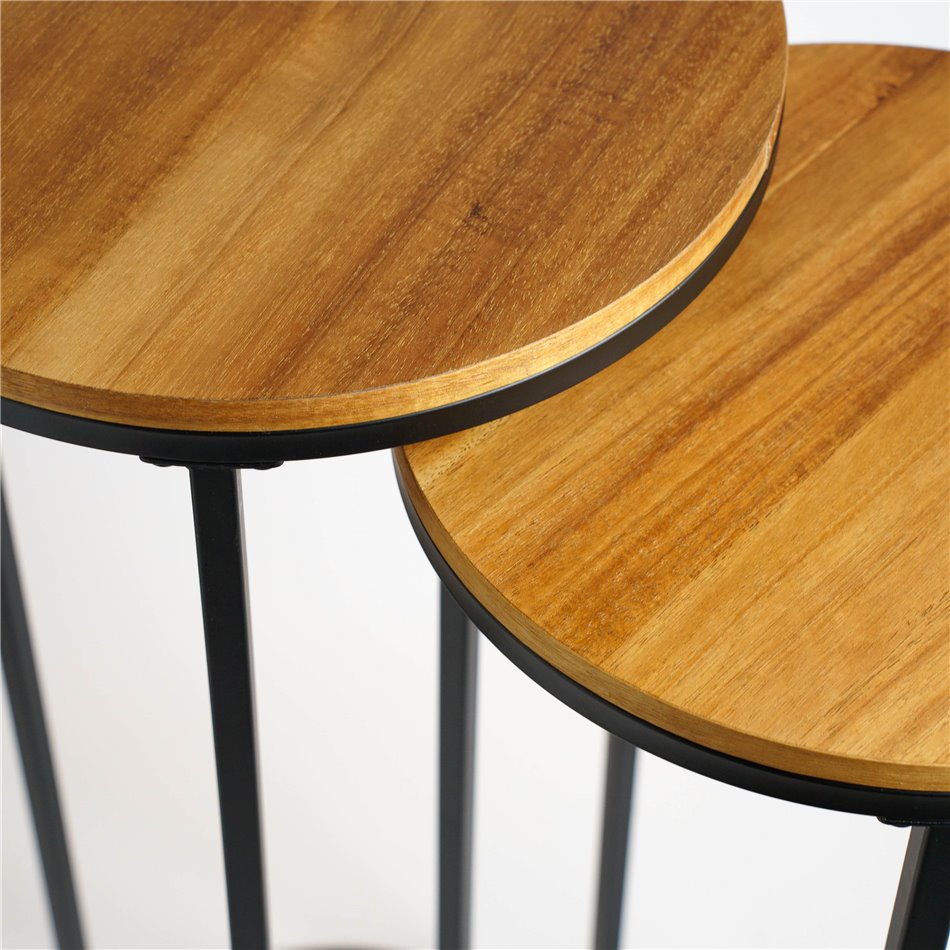 Приставной стол комплект NESTING, H80x32.5x32.5cm, H75x30x30cm