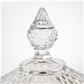 Candy jar DIAMANT, with lid, glass, H28cm D15.2cm