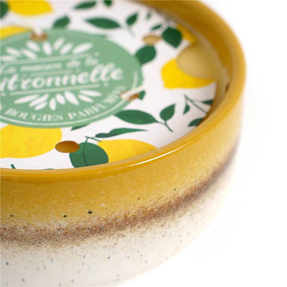 Candle CITRONNELLE, H6.5cm, D16.5cm