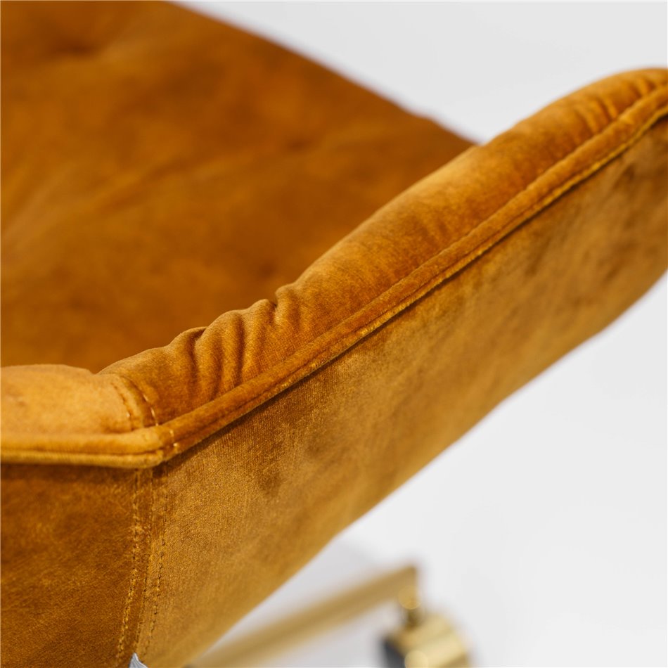 Office chair Slorino 15, golden color, H77-88x58x63cm, seat height 44-54cm