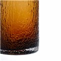 Bottle Amber with lid, glass, H43cm, D12.5cm