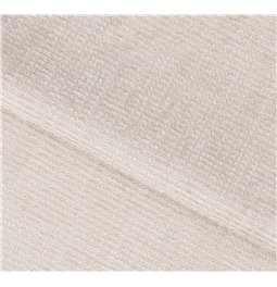 U shape sofa Elberto R, sleeping function, Aubron 20, wavy velvet, beige, H100x165x306cm