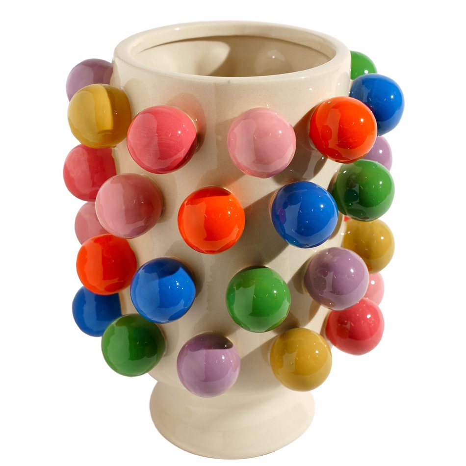 Цветочный горшок Balls, каменная масса, H24cm, D18.7cm