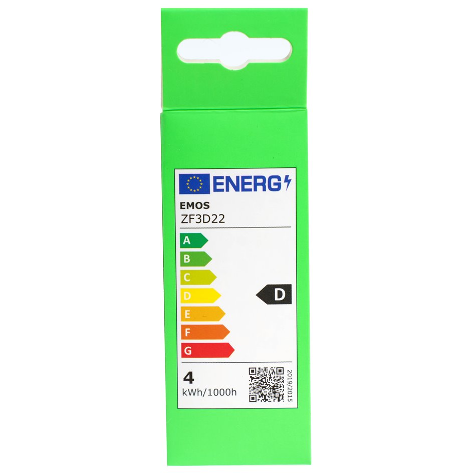 LED Bulb warm white, E14 3.4W, 470lm, 2700K, H10x3.5x3.5cm