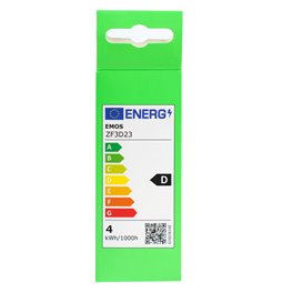 LED Bulb neutral white, E14 3.4W, 470lm, 4000K, H10x3.5x3.5cm