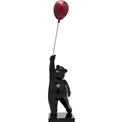 Декоративная фигурка Balloon Bear, черный/красный, H74x16x16cm