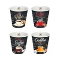 Espresso cups It's Coffee Time, 100ml, H6.5cm, D6.5cm, set of 4 pcs.