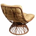 Leisure chair Gallo gold, gold/coffee color, H90x78x78cm