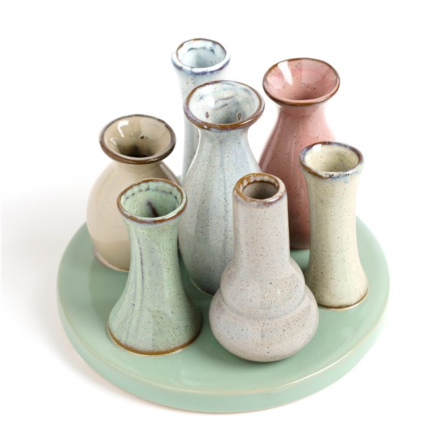 Vase Colorful, ceramic, H10cm, D14cm