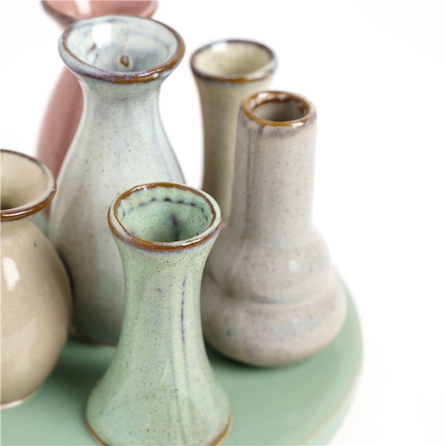 Vase Colorful, ceramic, H10cm, D14cm