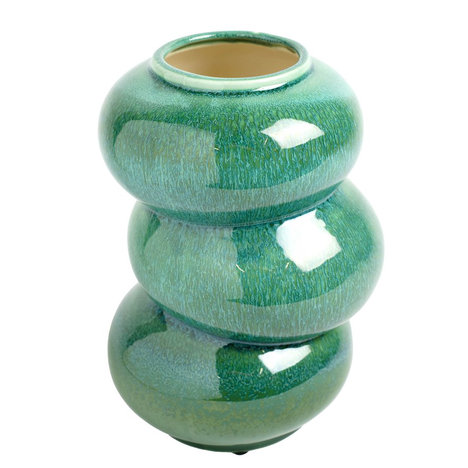 Vase Green, porcelain, H25cm, D16cm