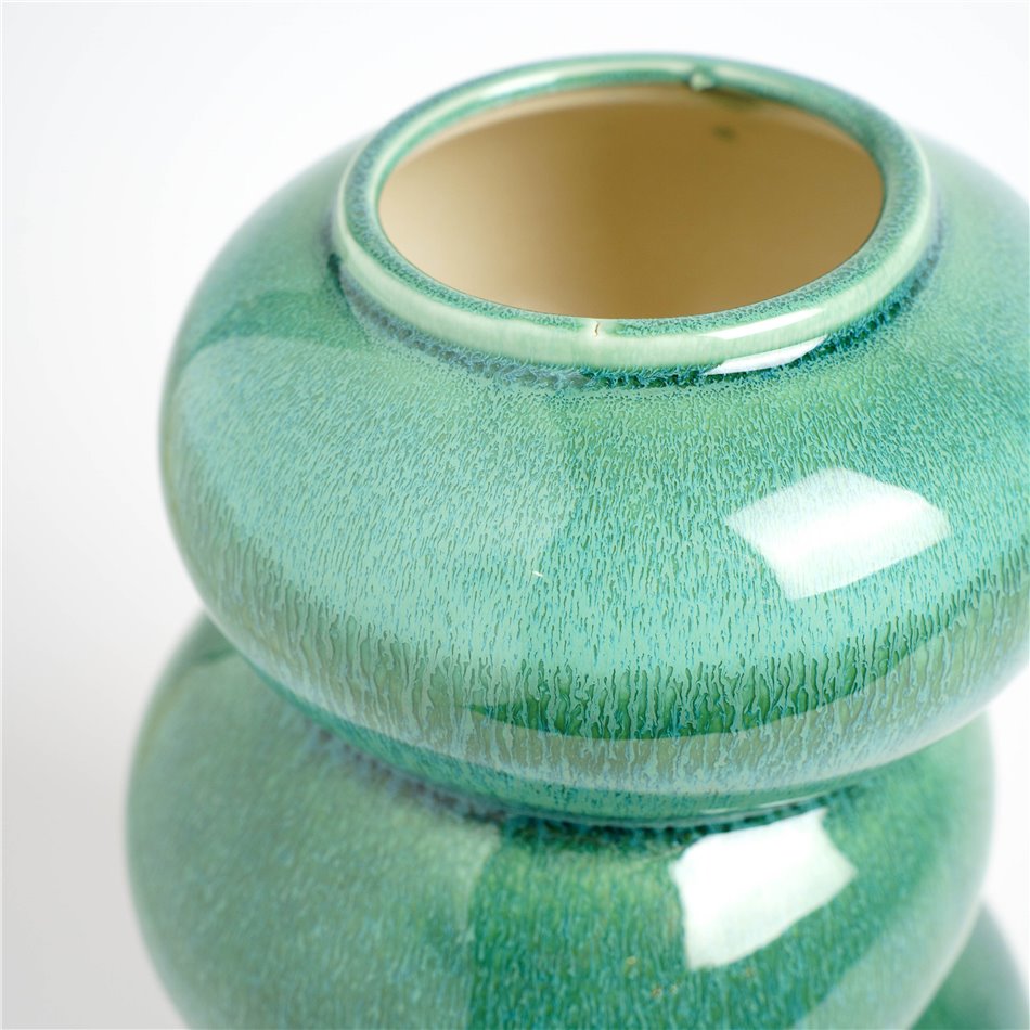 Vase Green, porcelain, H25cm, D16cm