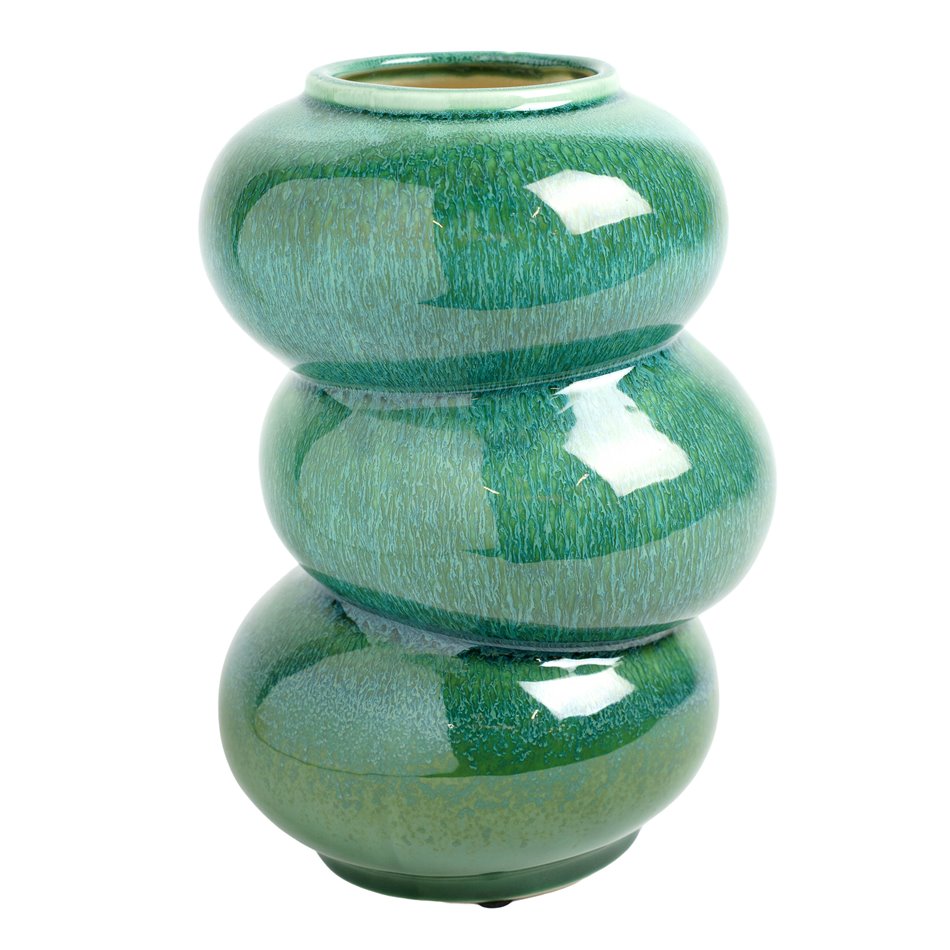 Vase Green, porcelain, H25cm, D16cm
