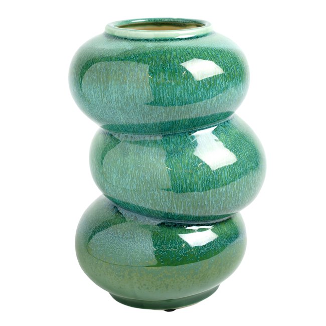 Vase Green, porcelain, H25cm, D16cm