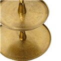 Cake stand 3 tier Jova, gold color, metal, H52cm, D24cm