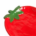 Trinket dish Strawberry, red/green, ceramic, 21.5x17.5cm H2cm