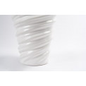 Vase Fariza, glazed white, 14.5x24cm