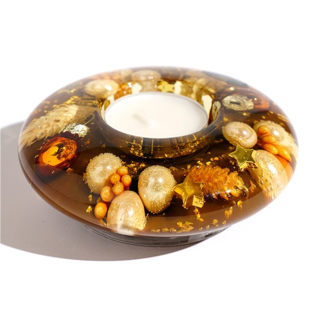 Tealight candle holder Ufo Mini, glass, H4cm, D11cm