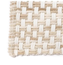 Bathmat Tresse, taupe, 50x75cm