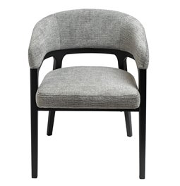 Dining chair Otta, 14 gray/black, H77x51x49cm, seat height 47.5cm